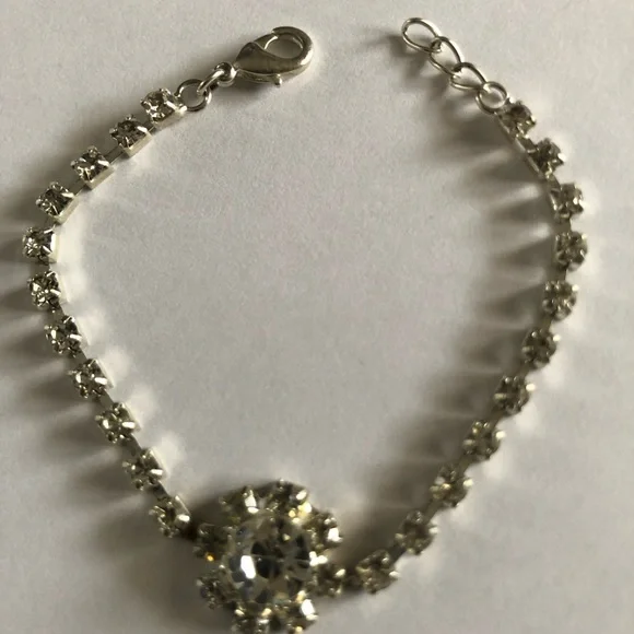 Vintage Silver Tone Cocktail Bracelet - Picture 5 of 14